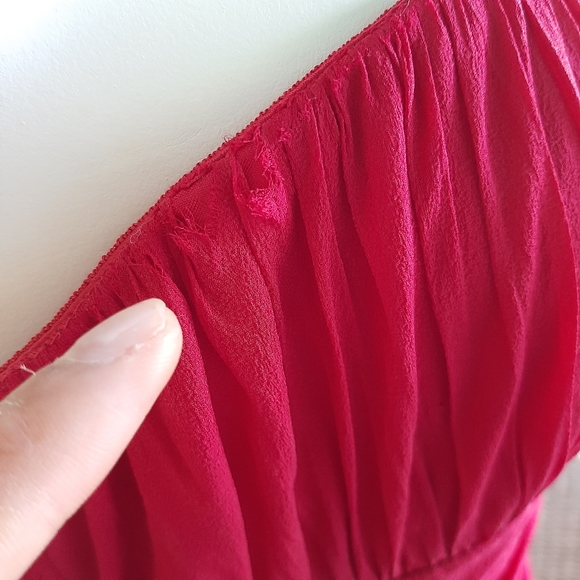 Aidan Mattox Red gown size 8 preowned - Picture 6 of 14